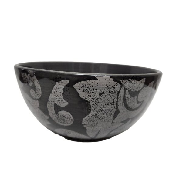 Limited Edition Laurie Gate The Regency Collection Serving/Fruit Bowl RARE Gray - Picture 2 of 9